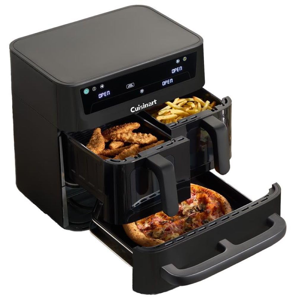 Cuisinart Tri Zone 13.6L Air Fryer & Oven | PFAS-Free | XXXL capacity | 3 Independent Cooking Zones