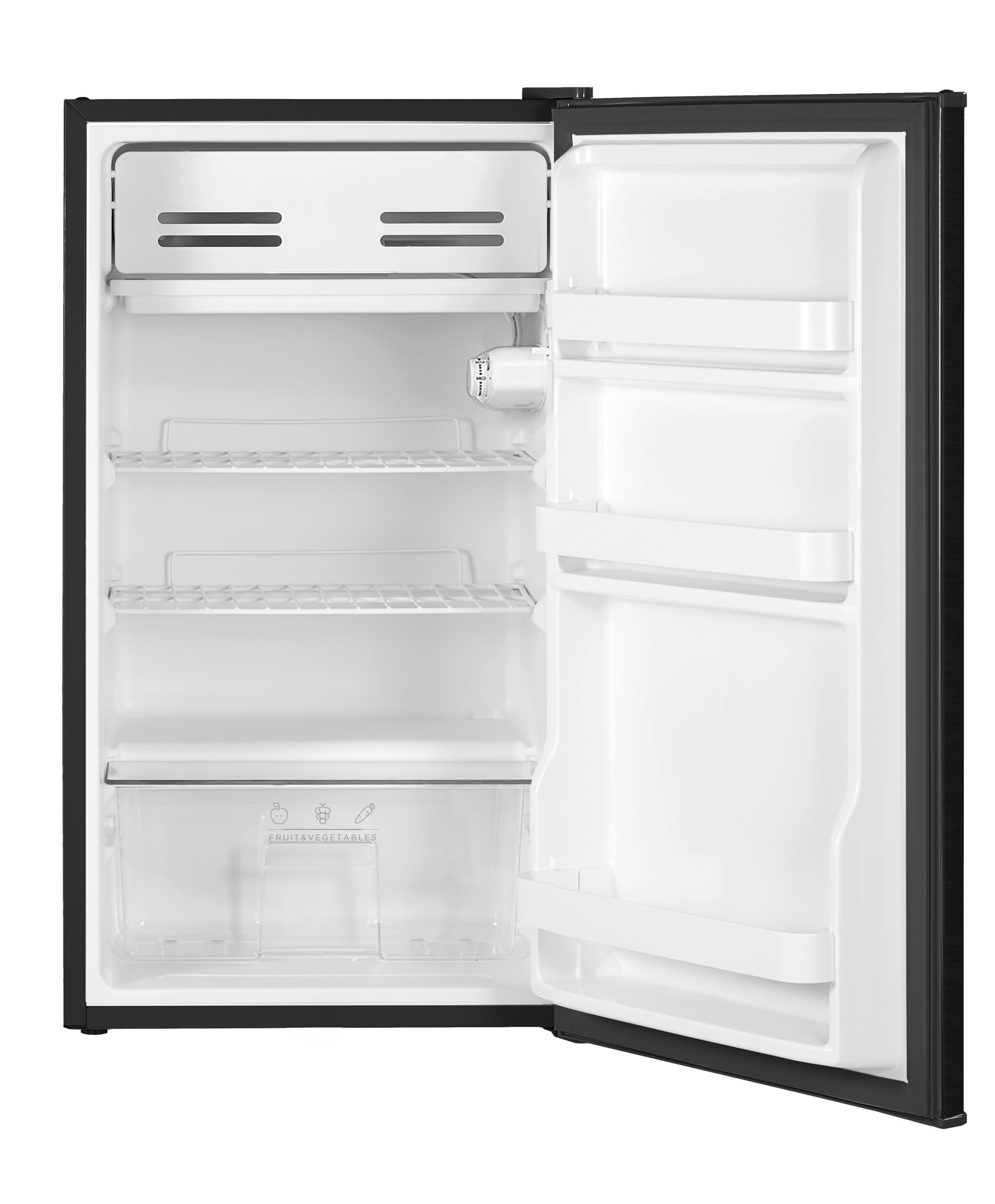 Cookology 93L Freestanding Under Counter Fridge with Chiller Box - Adjustable Temperature Control & Legs - Black