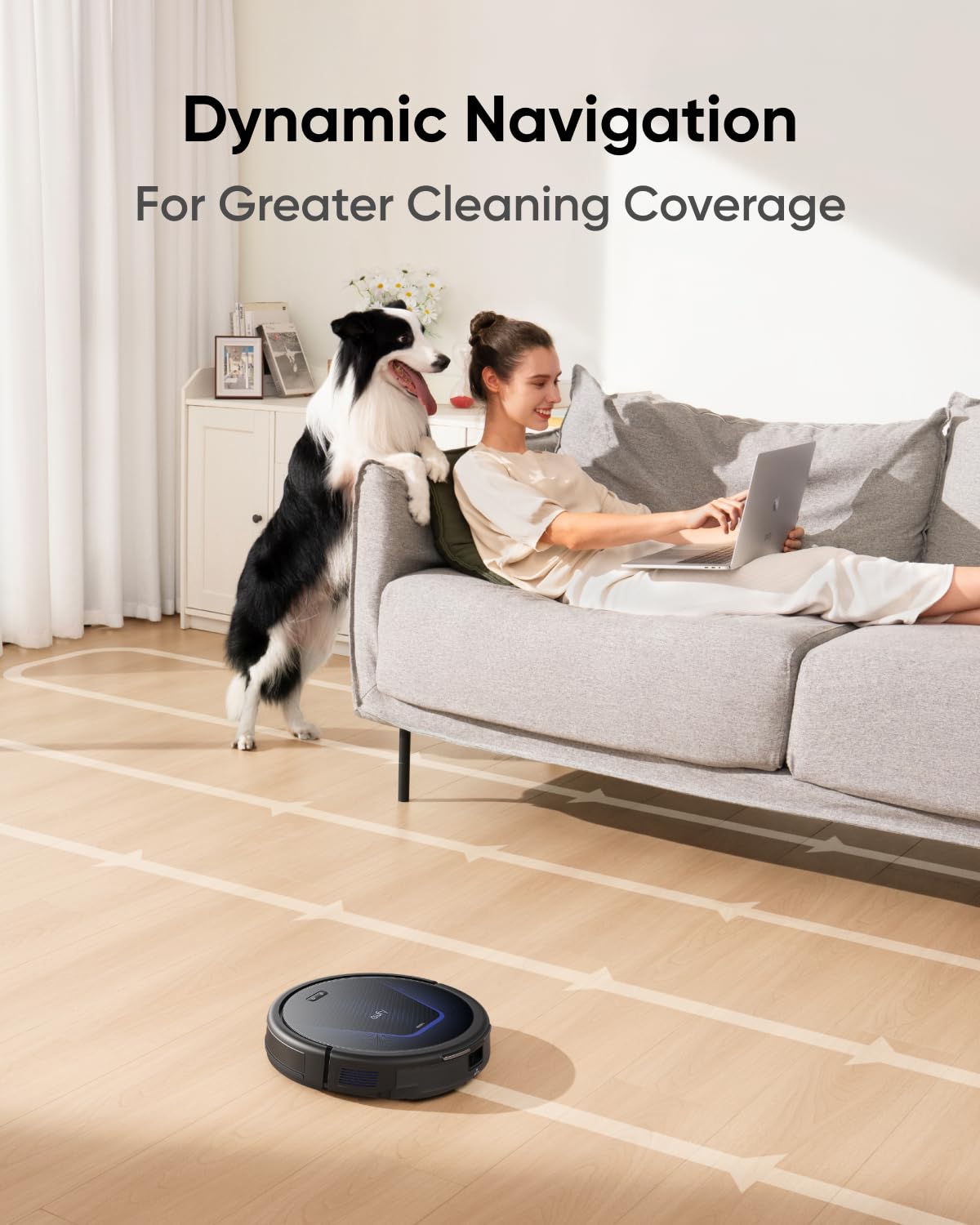 eufy G50 Robot Vacuum Cleaner with 4,000 Pa Strong Suction, Pro-Detangle Comb, Roller Brush, Automatic Charging, Quiet